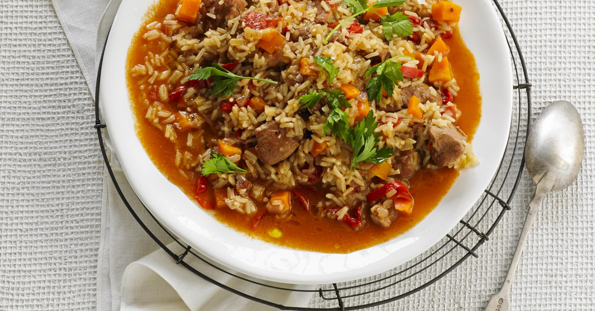 Paprikash Rice Recipe | myfoodbook